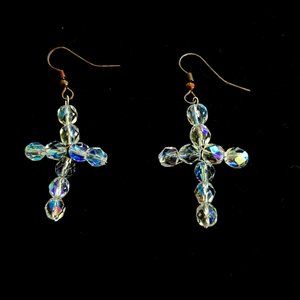 Hanging Cross Earrings